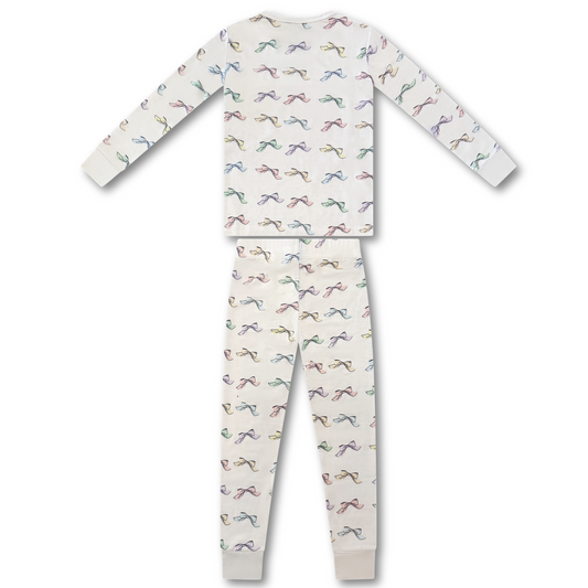 Pastel Bow Pajama Set