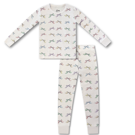 Pastel Bow Pajama Set