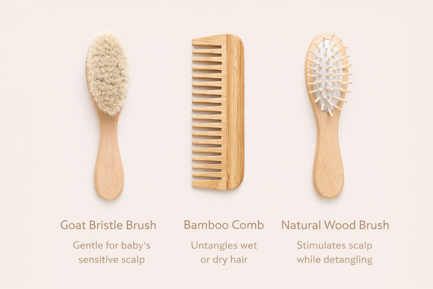 Love Tata 3-Piece Brush Set